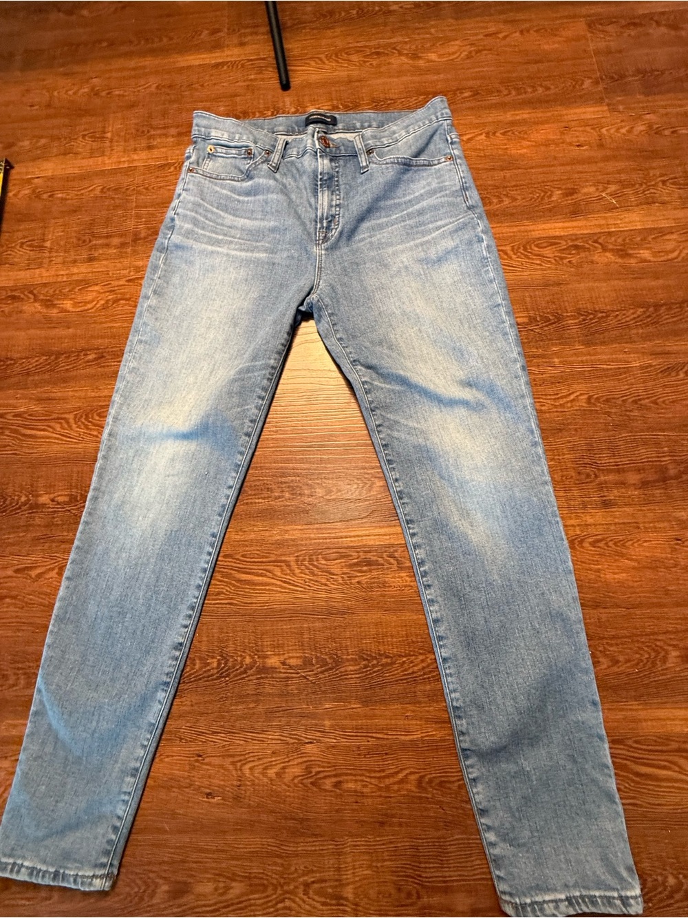 J.Crew 9” High-Rise Toothpick Skinny Jeans Women’s Size 30 Light Wash Stretch De - Picture 3 of 12